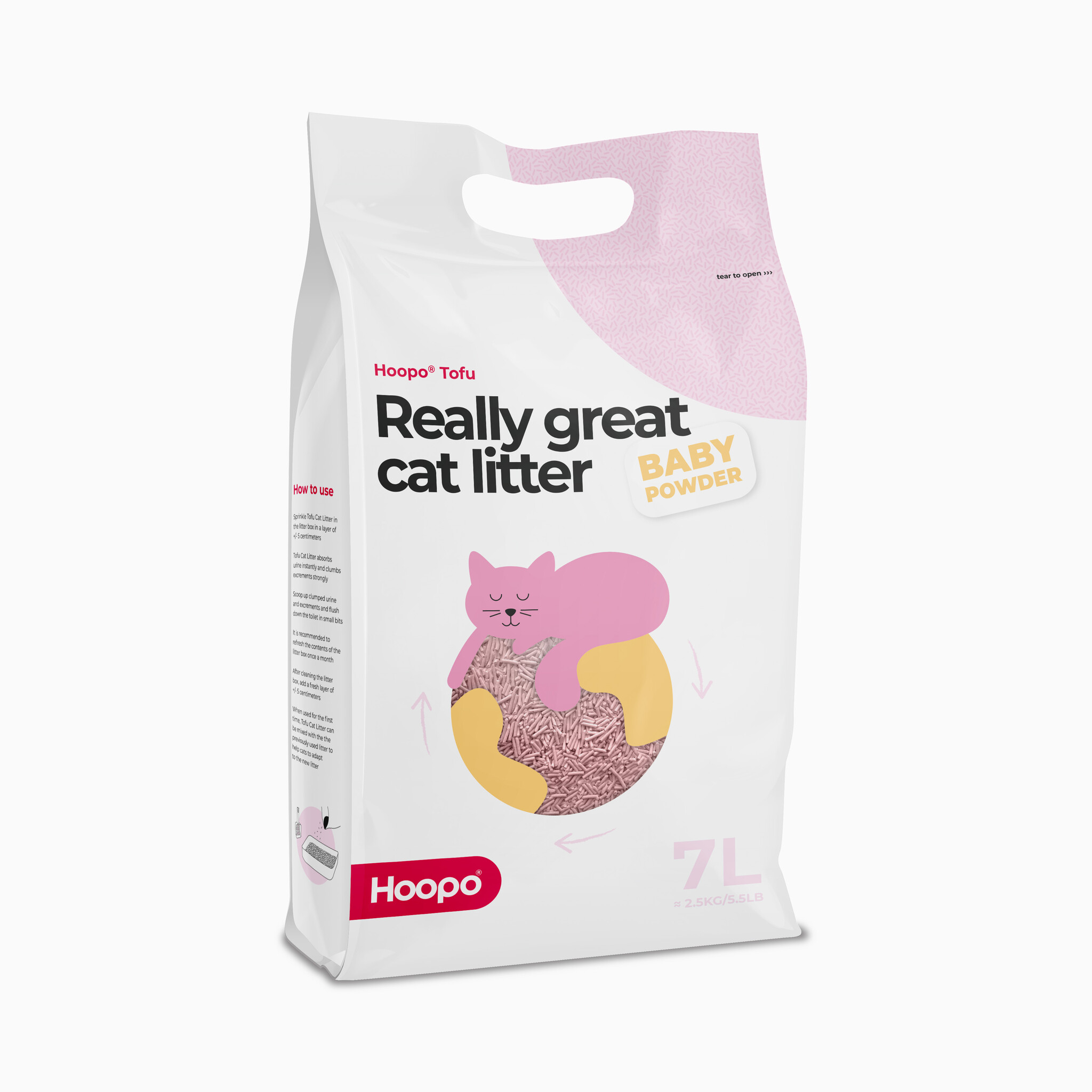 Tofu podstielka baby powder 7l