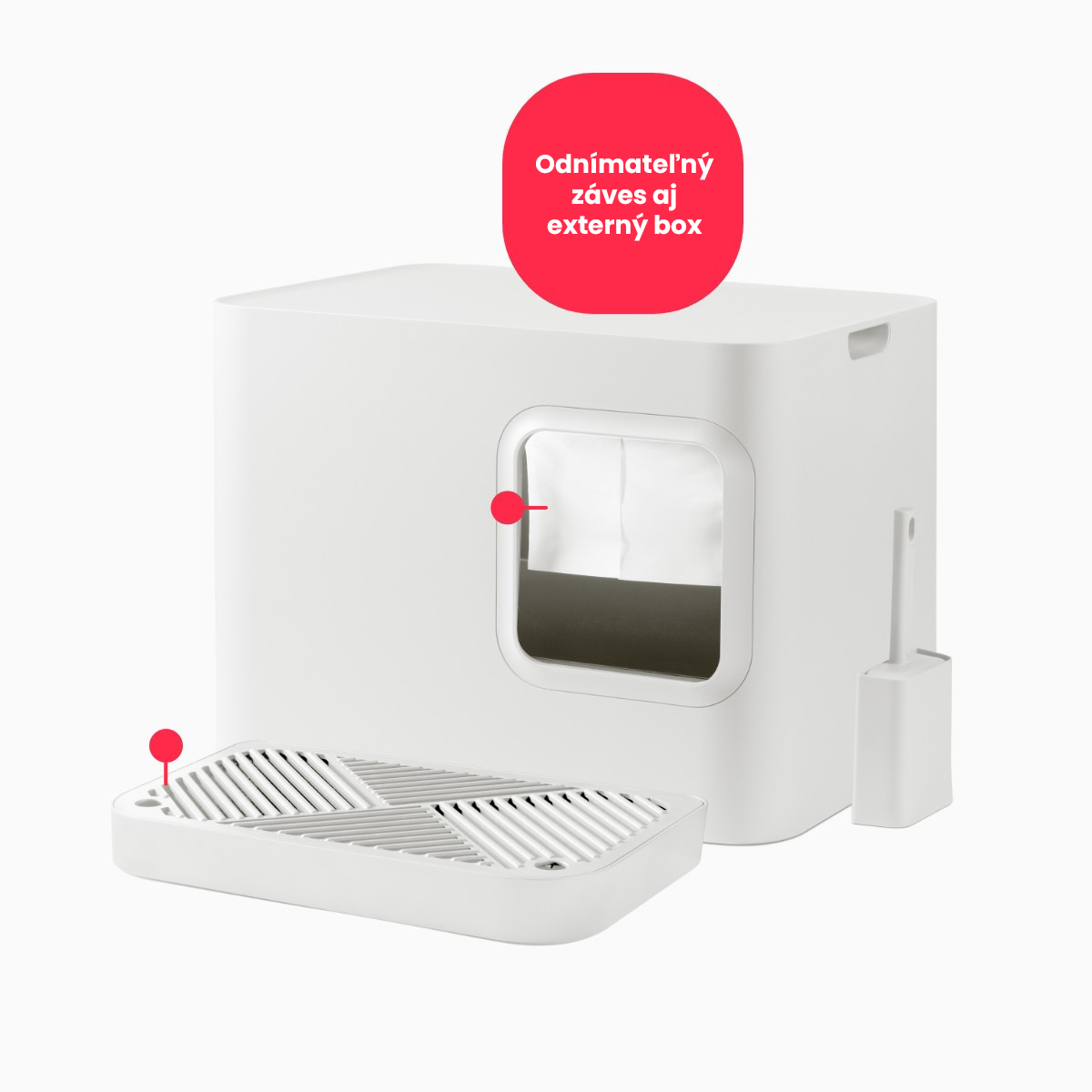 Mačacie WC Dome Plus White - 2