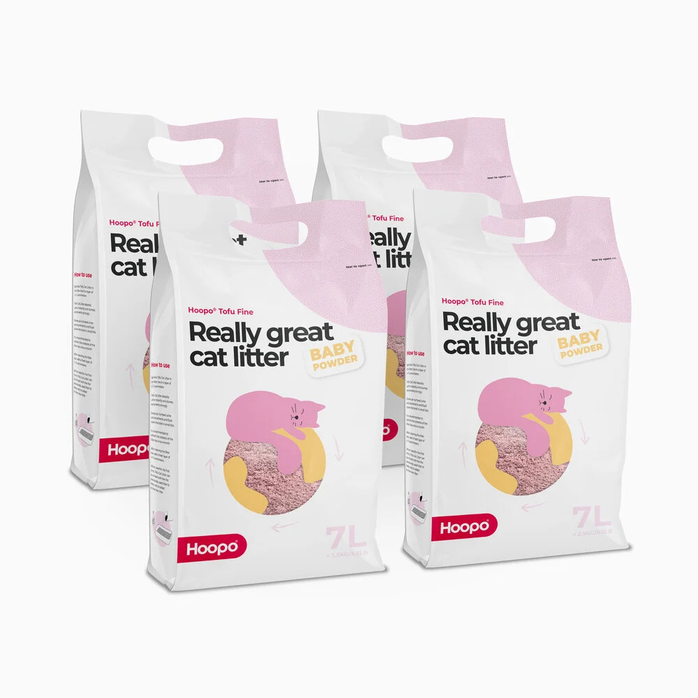 4x Tofu podstielka fine baby powder 7l