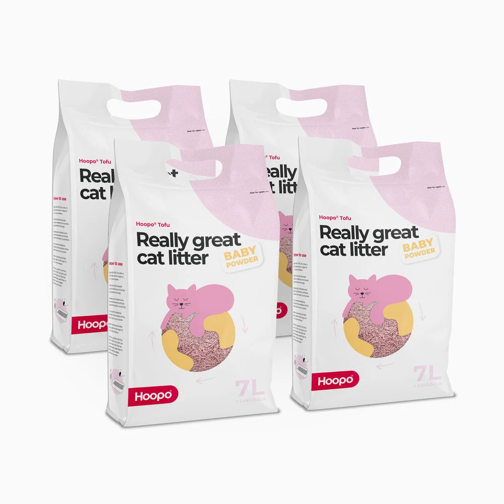 4x Tofu podstielka baby powder 7l