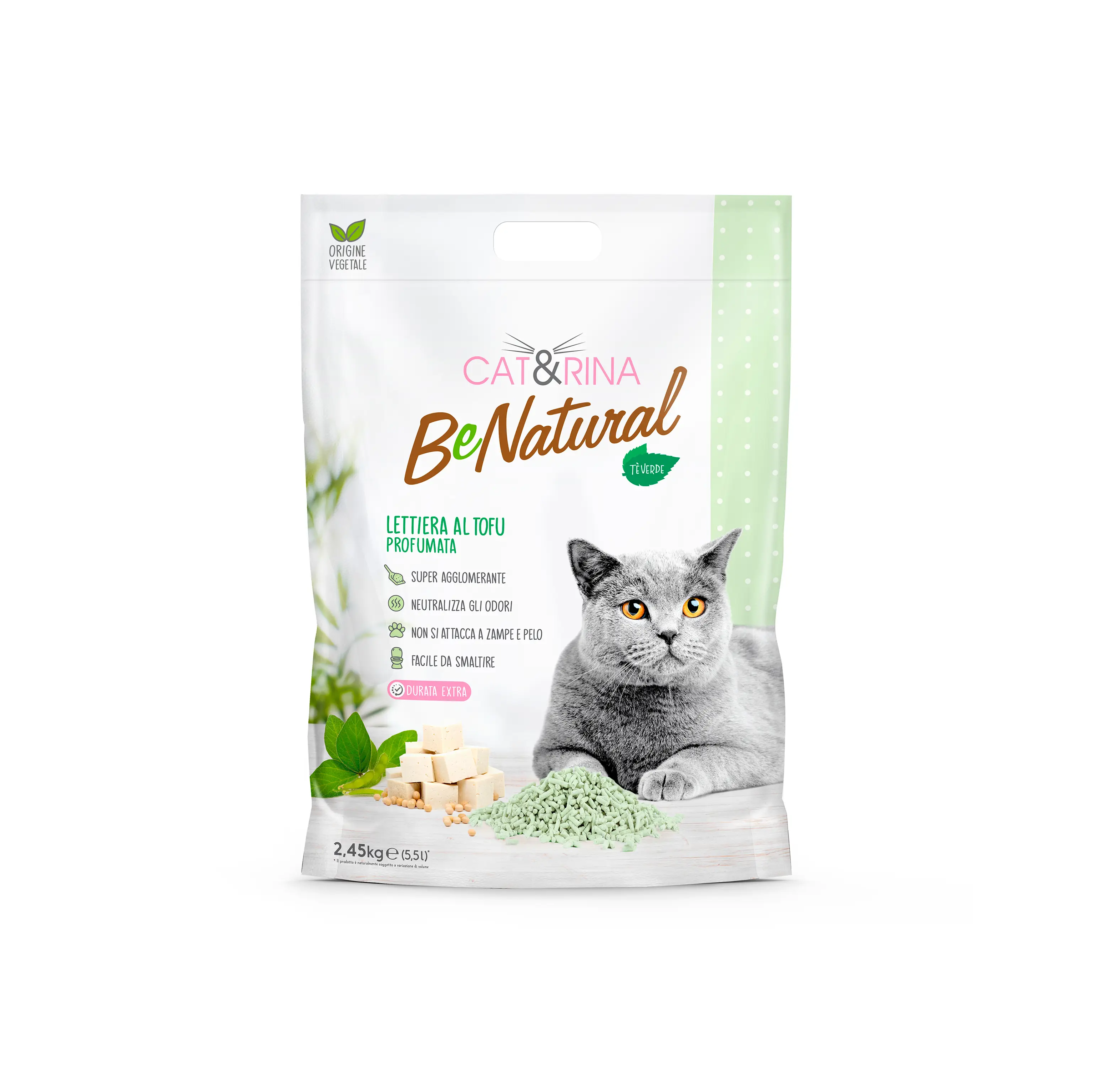 Tofu podstielka CAT&RINA - Zelený čaj 5,5l