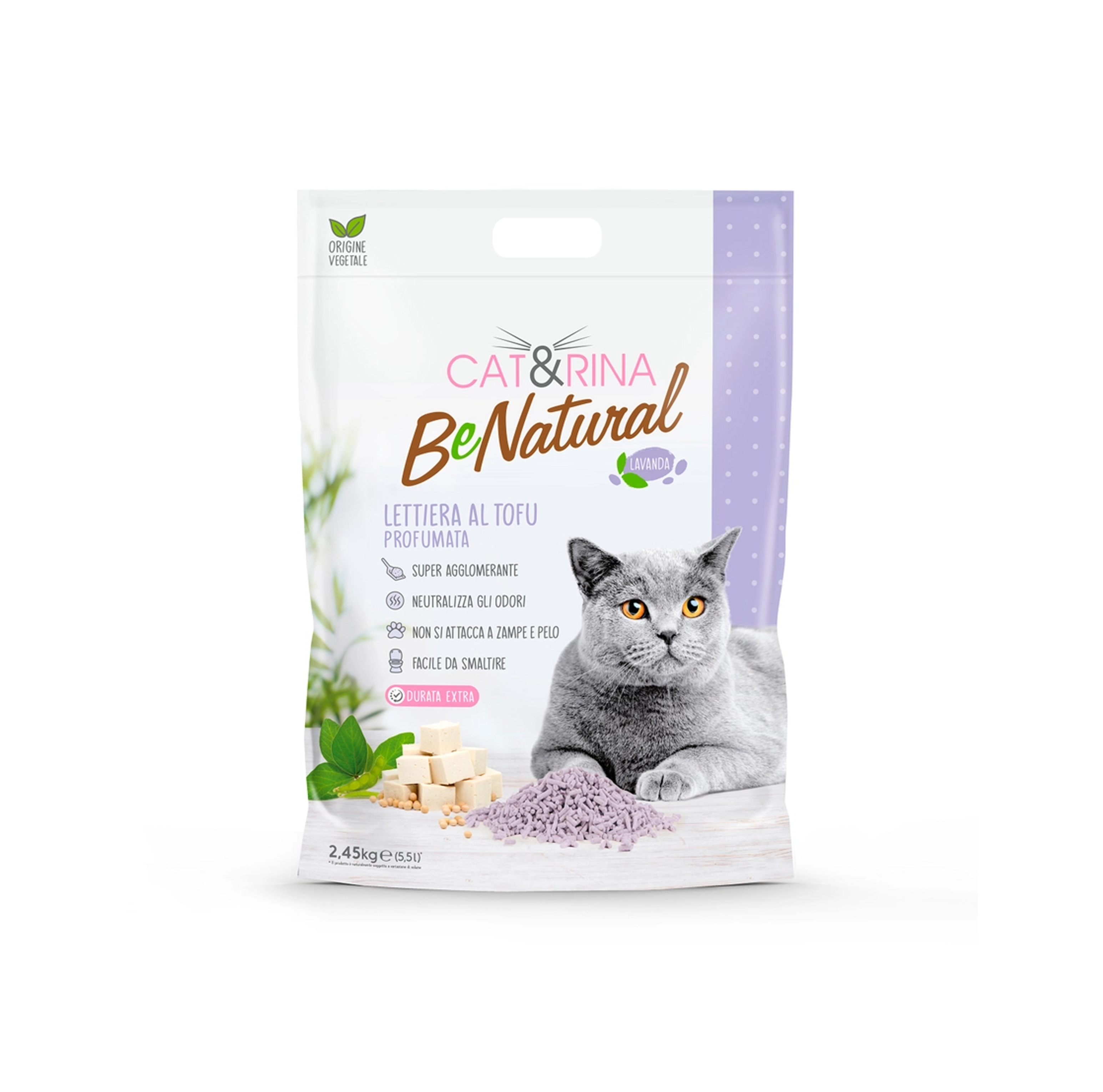 Tofu podstielka CAT&RINA - Levanduľa 5,5l