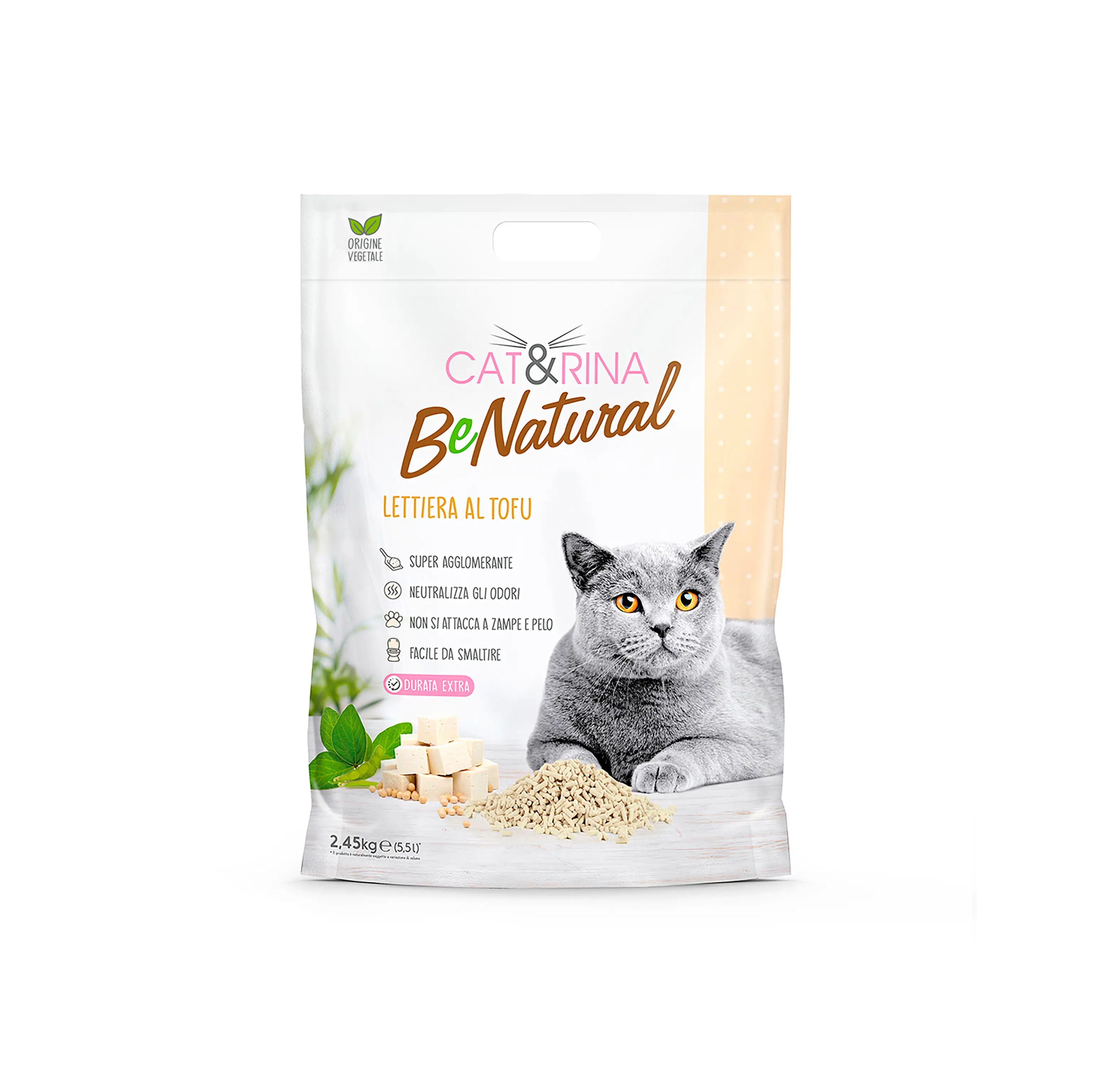 Tofu podstielka CAT&RINA - Natural 5,5l
