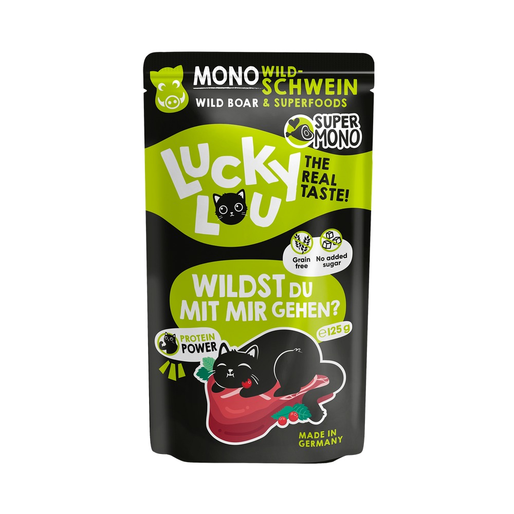 LUCKY LOU SuperMono pre Mačky Adult – Divina 4 x 125g