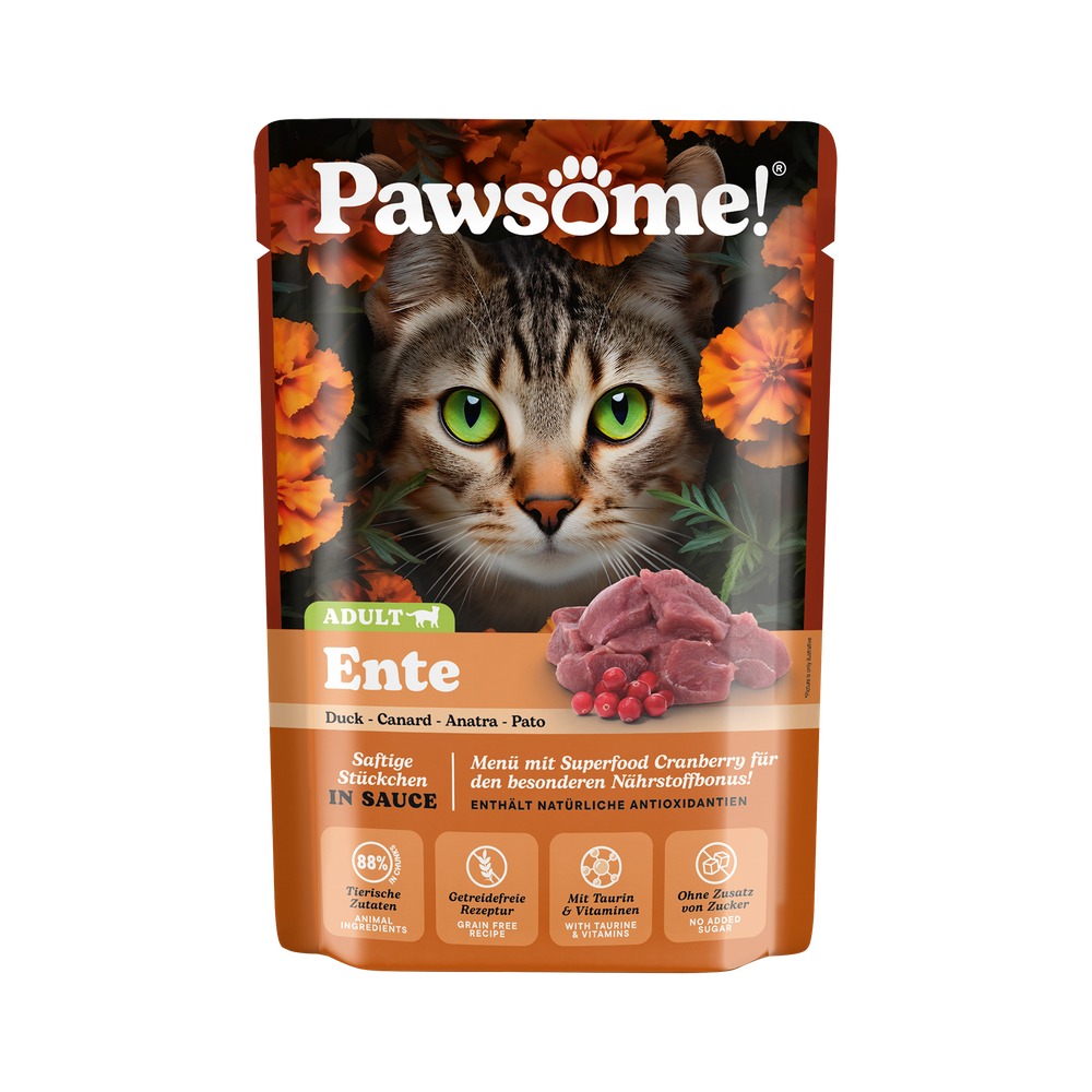 PAWSOME! pre Mačky Adult – Kačka 85g