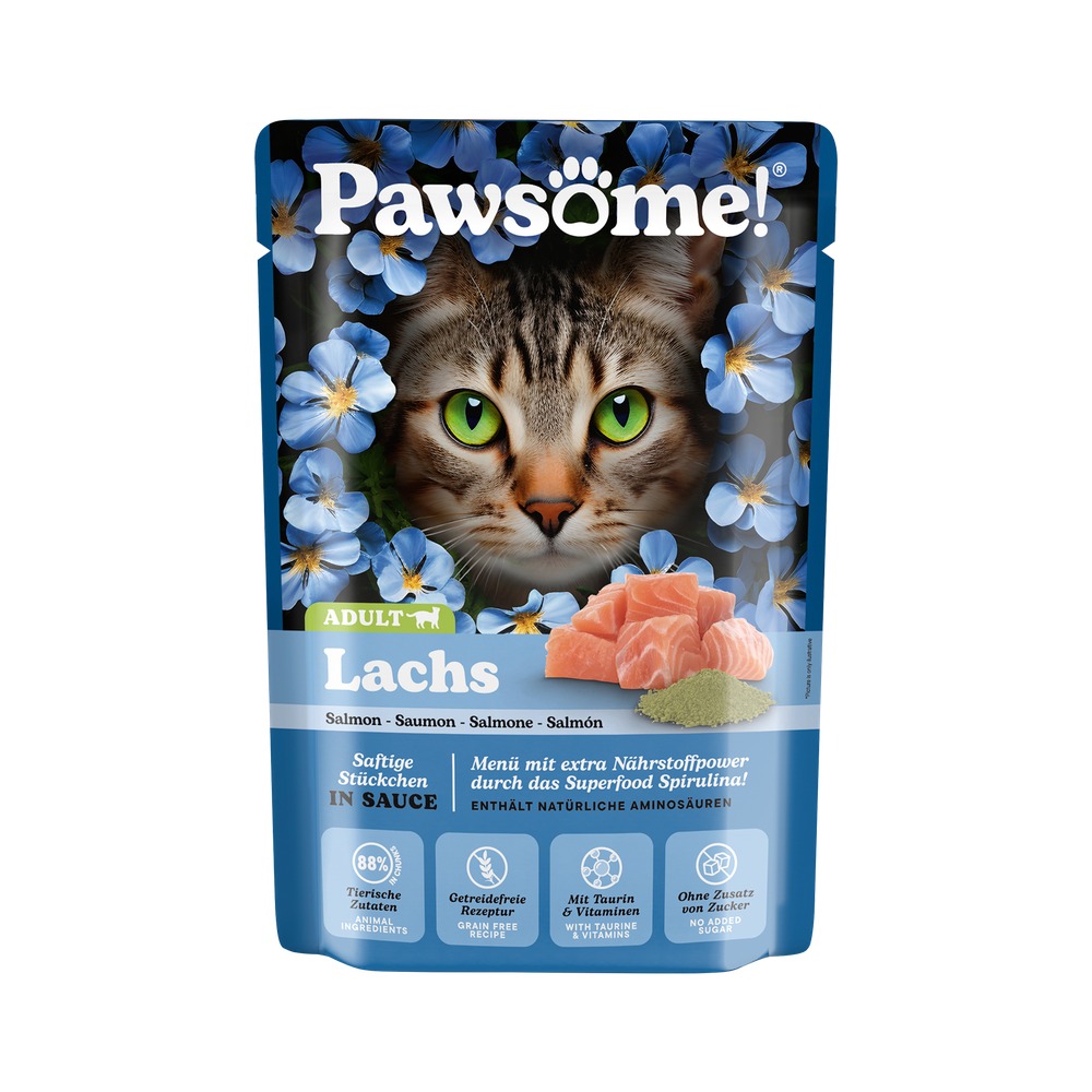 PAWSOME! pre Mačky Adult – Losos 85g