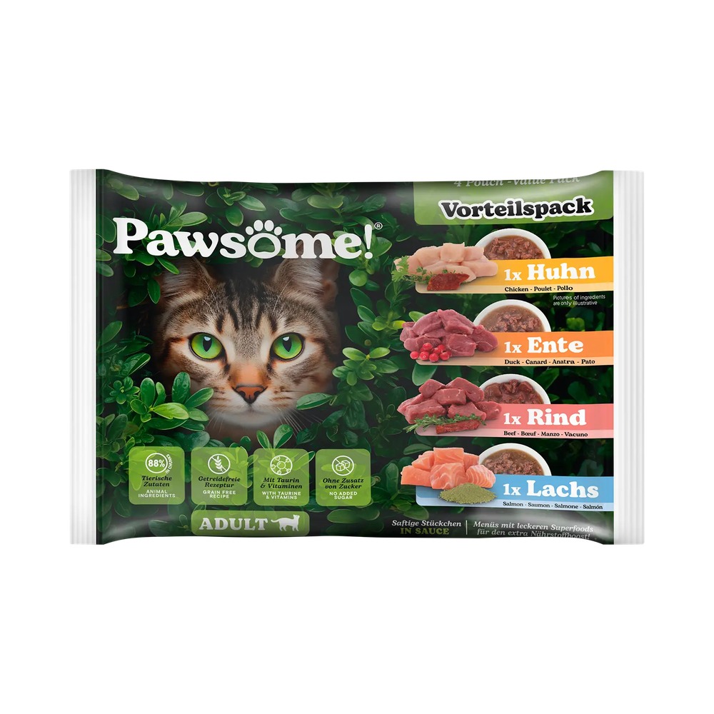 PAWSOME! pre Mačky Adult – MIX Pack 4ks - 2