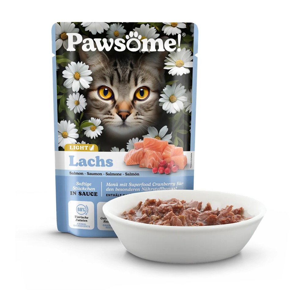 PAWSOME! pre Mačky Adult Light – Losos 85g - 2