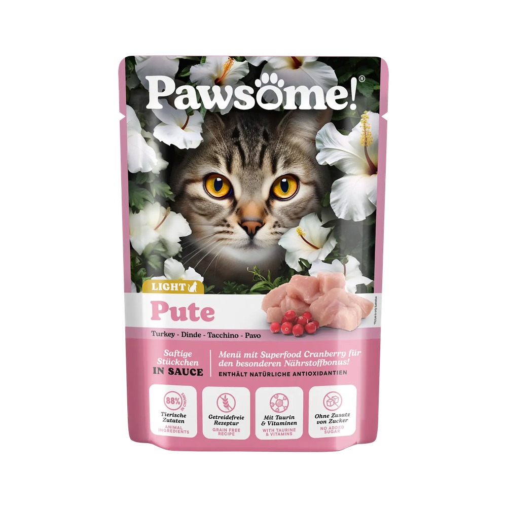 PAWSOME! pre Mačky Adult Light – Morka 85g