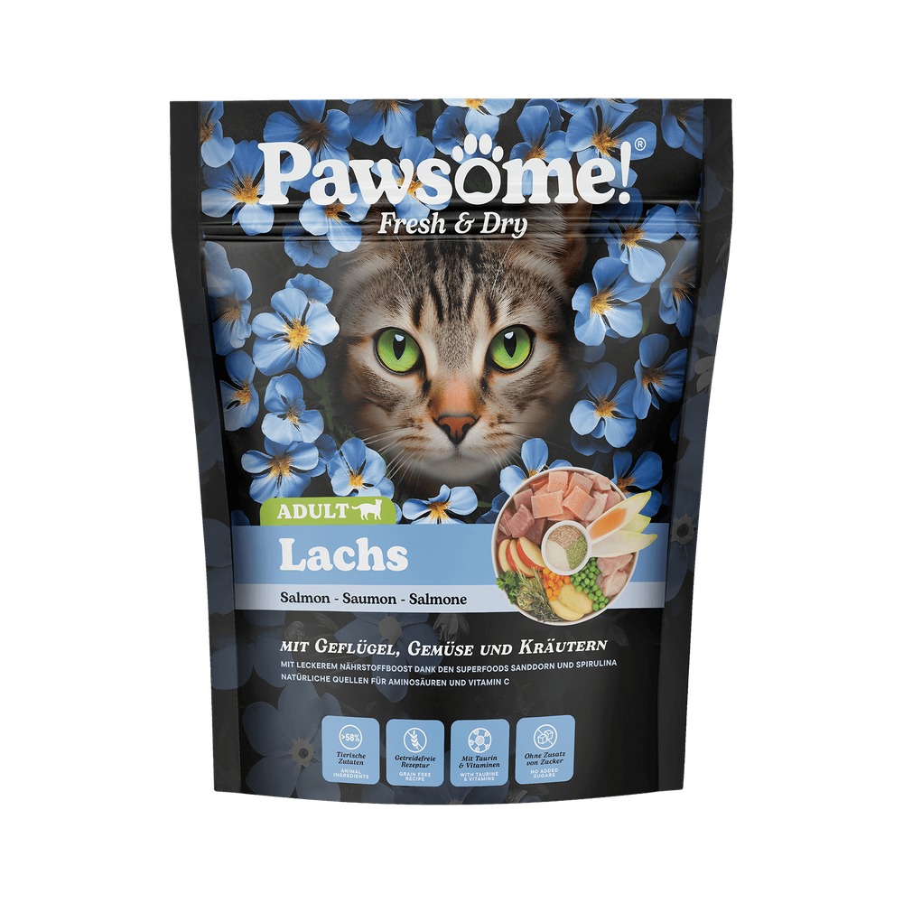 Granuly PAWSOME! Fresh & Dry pre mačky Adult – Losos 750g
