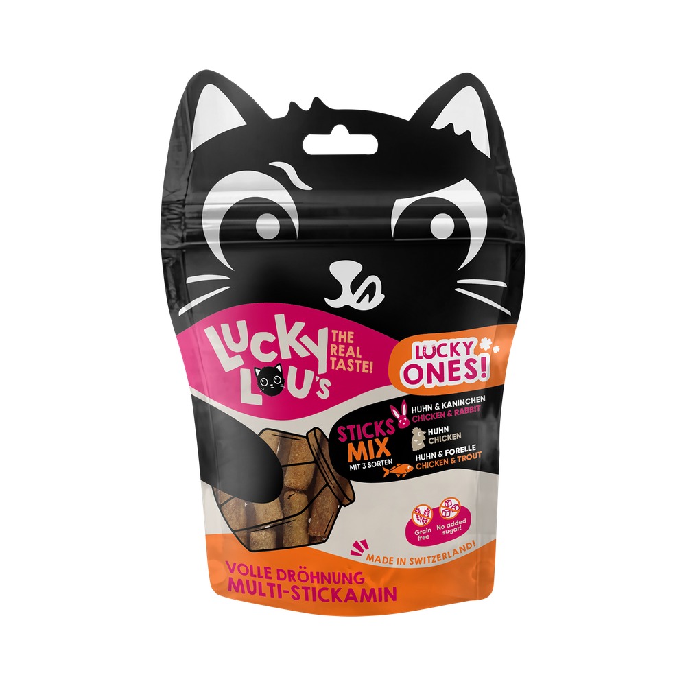 LUCKY LOU pamlsky pre mačku Ones Sticks – Mixpack 50g