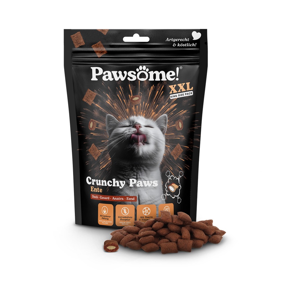 PAWSOME! Crunchy pre mačky – Kačka 150g - 2