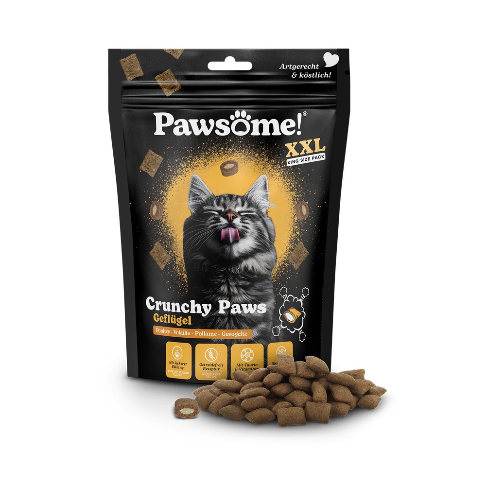 PAWSOME! Crunchy pre mačky – Kura 150g - 2