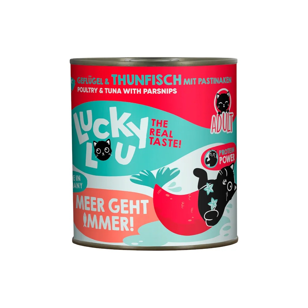 LUCKY LOU Lifestage pre Mačky Adult – Hydina a Tuniak - 800g