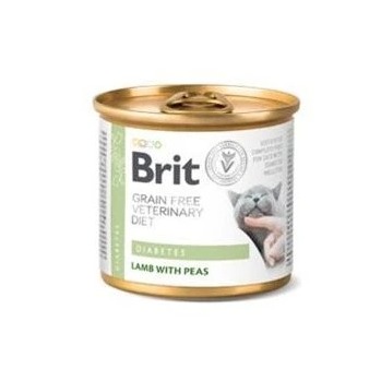 Brit Veterinary Diets GF cat Cans Diabetes 200 g konzerva